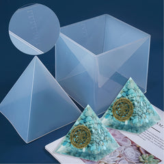 Large Silicone Pyramid Mold Set for Resin DIY Home Decor