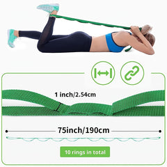 Non elastic Yoga Resistance Loop Band for Rehab Pilates Yoga
