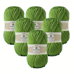 6pcs 4 Layer Hand-Woven Crochet Yarn 100% Acrylic DIY Crocheting Knitting 50g