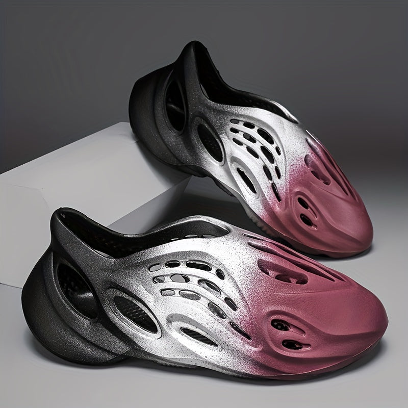 Foam Runner Shoes Gradient Sandals Slip on Quick Dry Water Shoes