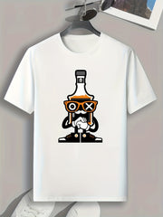 Funny Cartoon Print Men's Graphic T shirt Casual Comfy Tees For Summer