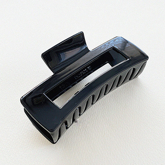 Rectangle Hair Claw Gloss And Matte Finish Strong Grip 1pc