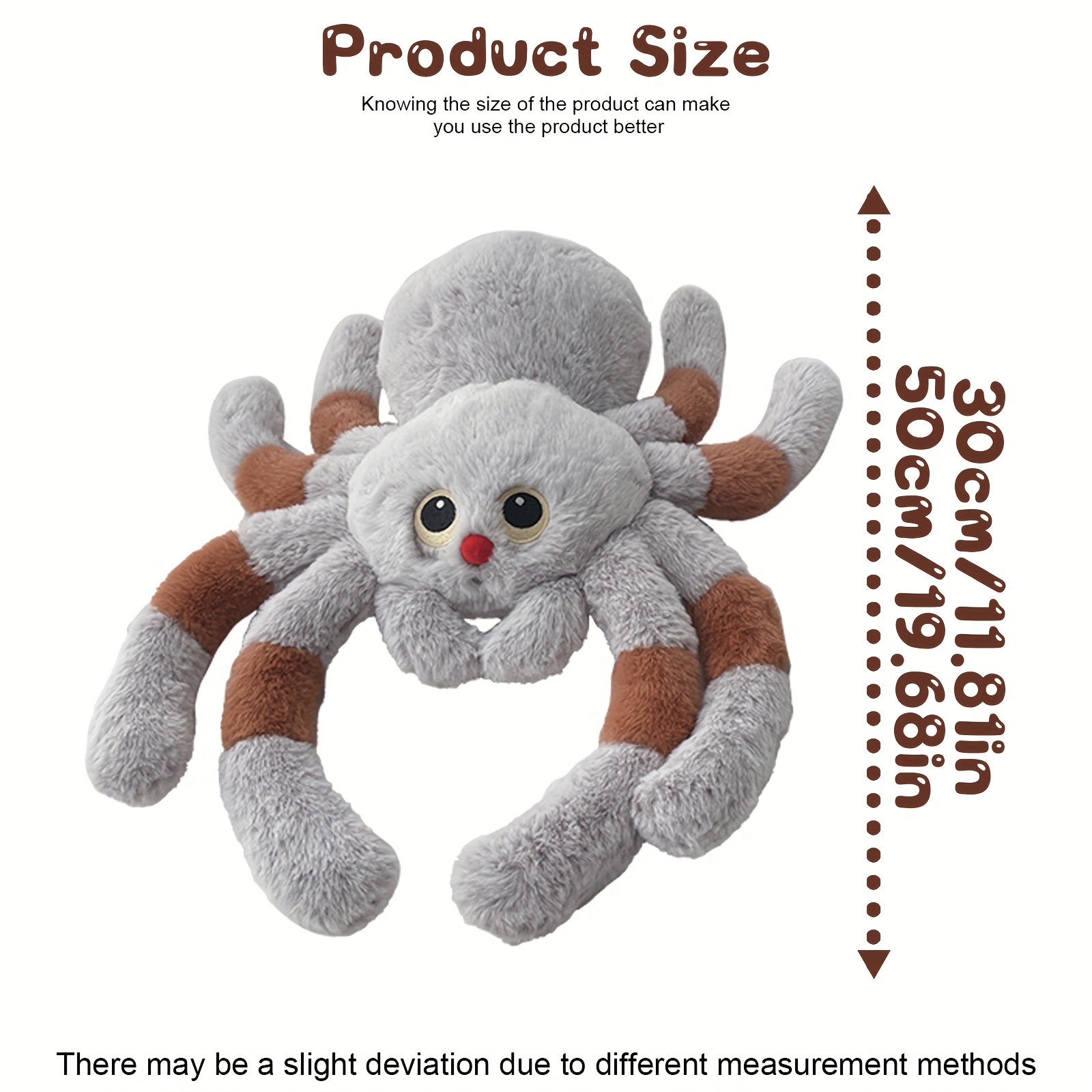 Soft Spider Plush Toy - Fun Animal Plush for Room Decor & Gifts