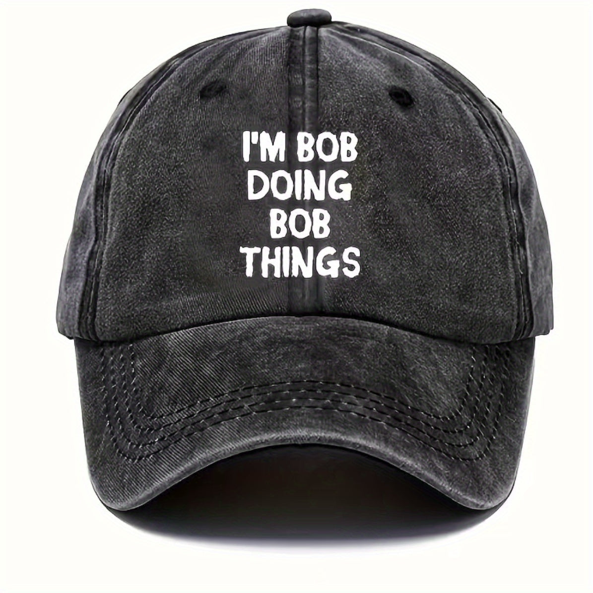 Retro Letter Print Baseball Cap Sun Protection Golf Hat