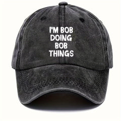 Retro Letter Print Baseball Cap Sun Protection Golf Hat