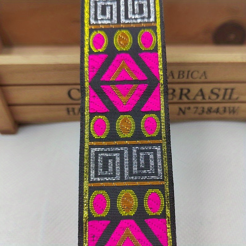Vintage Jacquard Ribbon Embroidered Lace 2 Yards x 3 1/3inch
