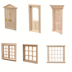 1/12 Dollhouse Mini Furniture Blank Door & Window Material
