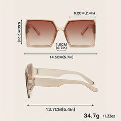 3 Pairs Large Square Sunglasses UV400 Sun Shades Glasses
