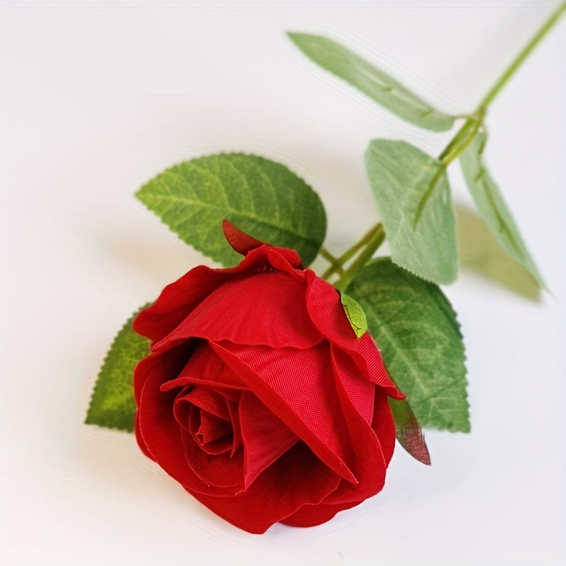 1pc Flannel Rose Simulation Flower Holiday Gift