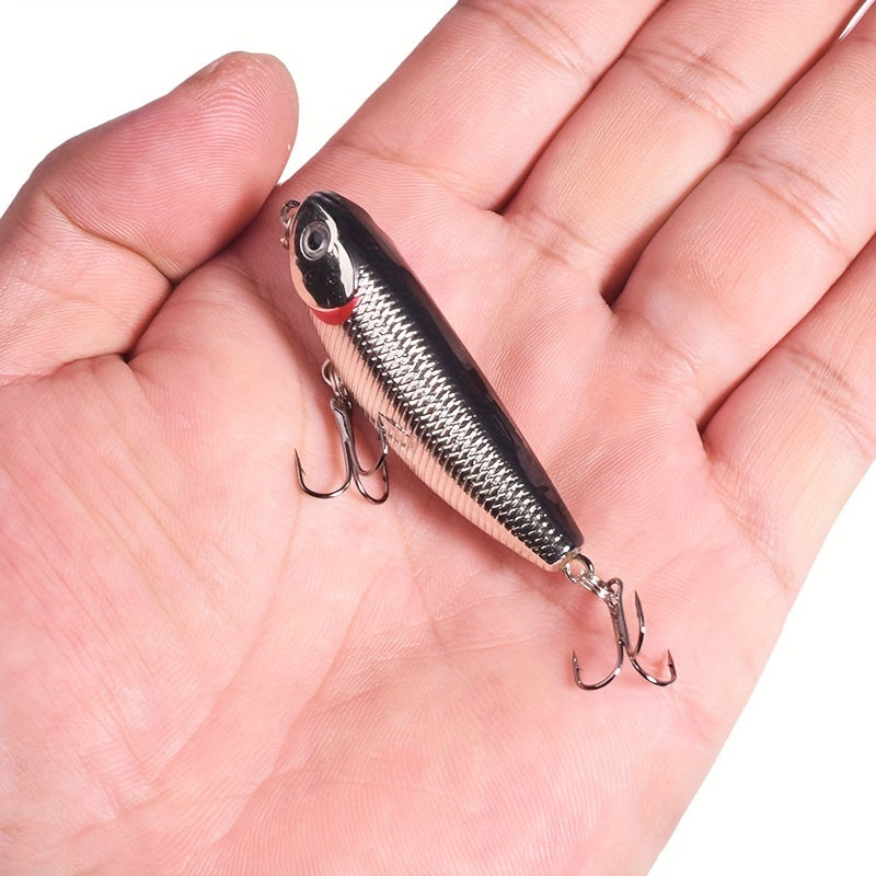 7pcs Top Water Mini Pencil Lure Mixed Colors Set 5 2 16inch 5g 0 176oz Floating