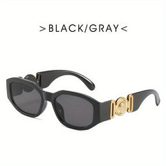 Geometric Sunglasses Retro Glasses for Summer Beach UV400