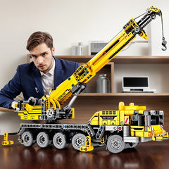 1012pcs Urban Series Engineering Vehicle Building Set with Crane and Bucket