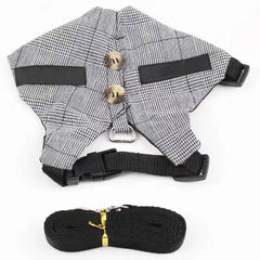 Rabbit Harness And Leash Set Bunny Vest With Button Decor Small Animal