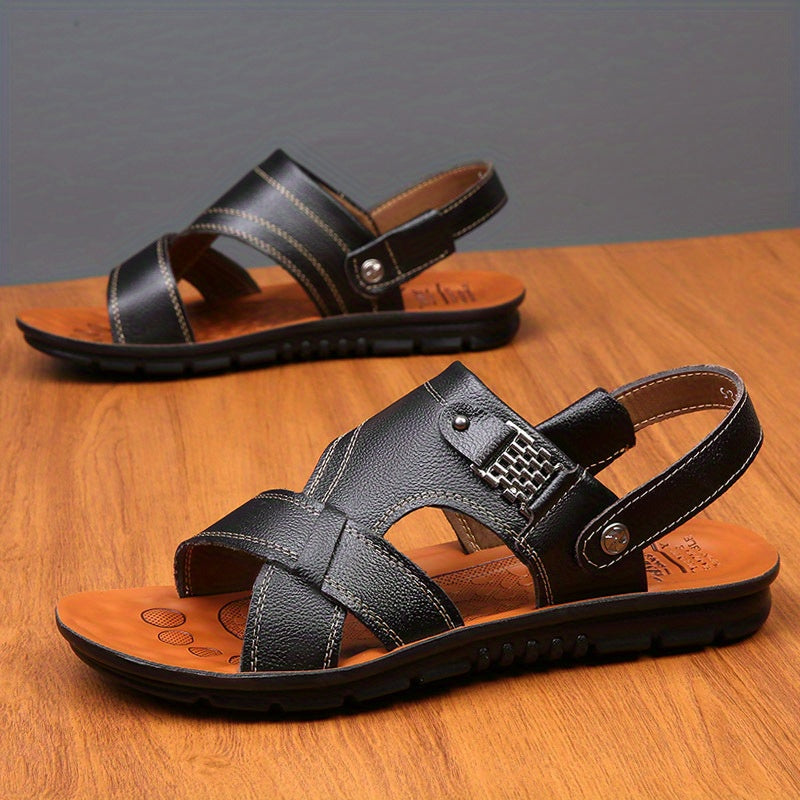 Men's Durable Non Slip Hiking Sandals Comfy Beach Shoes