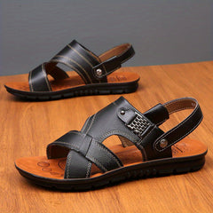 Men's Durable Non Slip Hiking Sandals Comfy Beach Shoes
