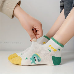 5 Pairs Dinosaur Knit Socks Boys Accessories