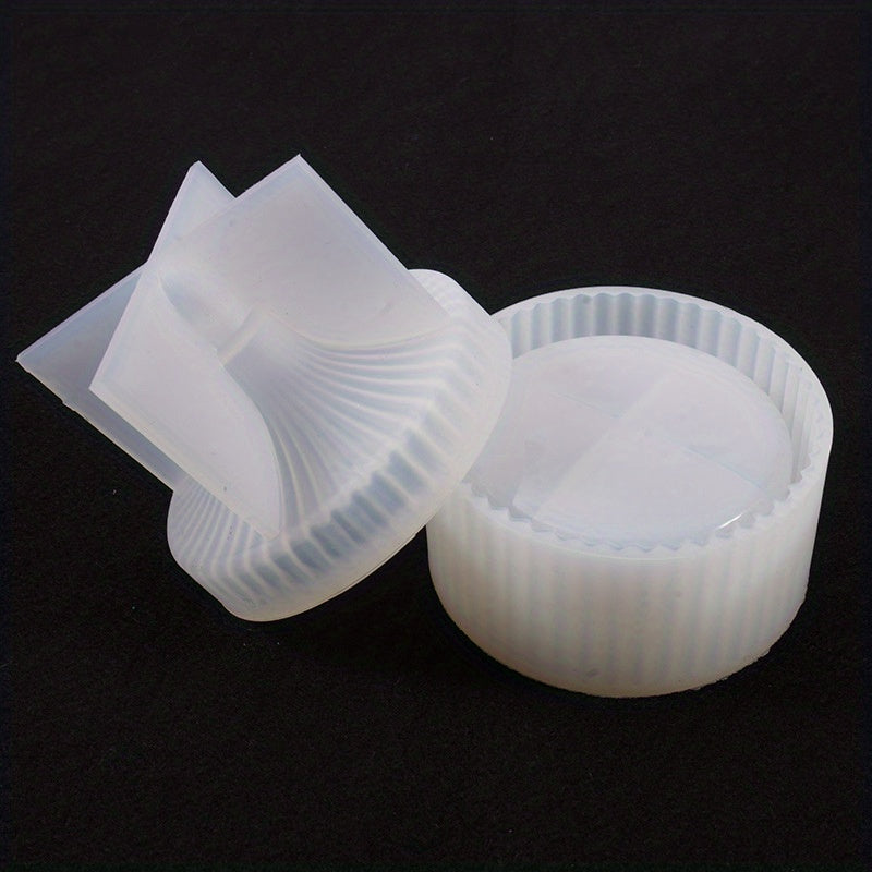 Resin Stripe Box Silicone Mold with Lid for DIY Jewelry Box Crafts