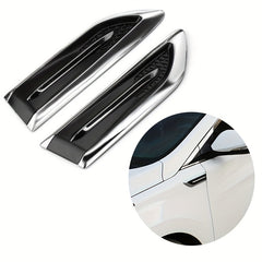2pcs Car Shark Fin Air Outlet Blade Decoration