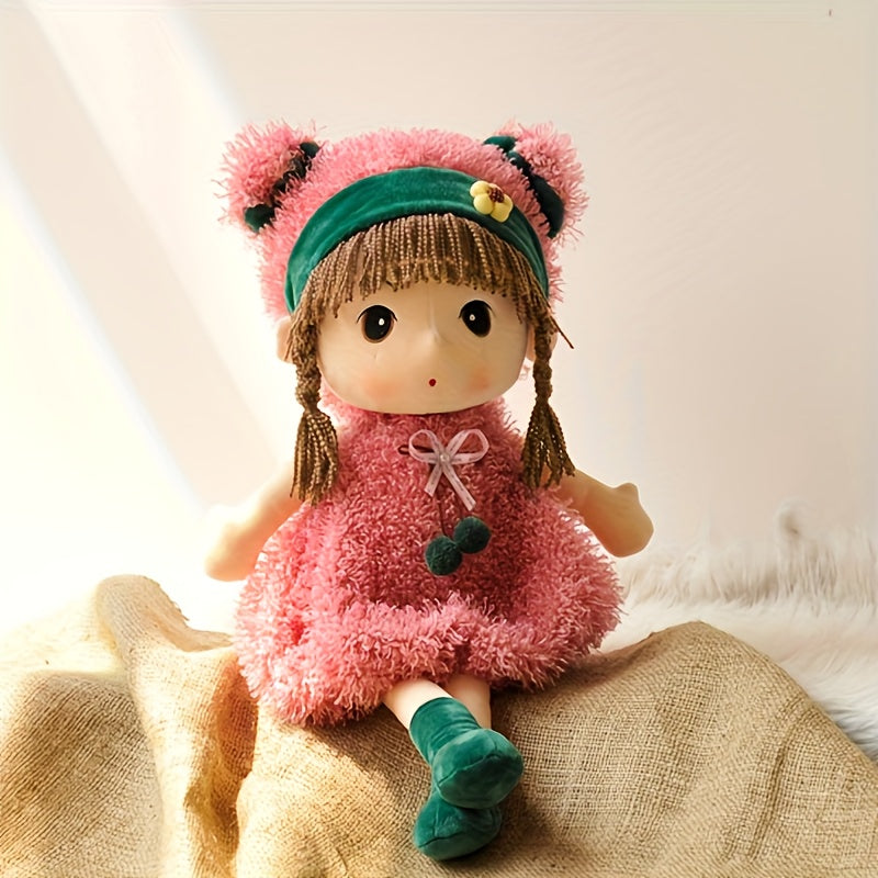 Princess Doll with Straw Hat Plush Toy Soft Doll Pillows Comfortable Cushions