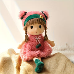 Princess Doll with Straw Hat Plush Toy Soft Doll Pillows Comfortable Cushions