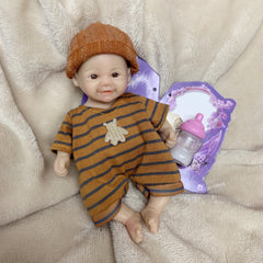 6 Inch Silicone Reborn Kids Doll Soft Touch Lifelike Full Body Doll