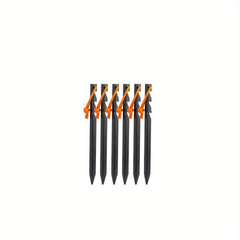 12pcs Aluminum Tent Stakes w/ Reflective Rope for Camping, Hiking, Gardening