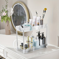 Under Sink Organizer Storage Rack With Wheels Sliding Storage Rack