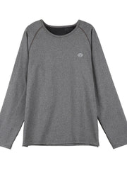 Men's Thermal Compression Sports Shirt Long Sleeve Crew Neck Baseball Base Layer