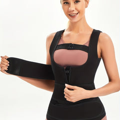 SCARBORO Waist Shaping Vest Shapewear Top Triple Belts