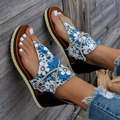 Women's Outdoor Floral Sandals Soft Sole Anti Slip Casual Shoes