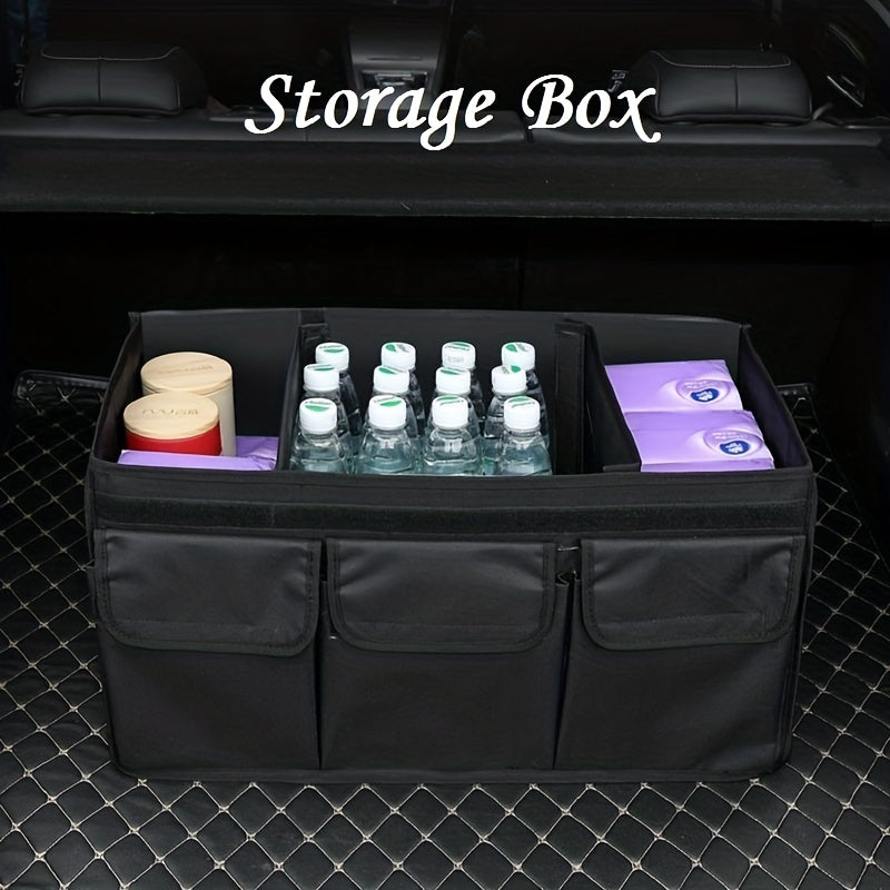 Foldable Car Trunk Cargo Storage Bag with Lid