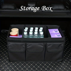 Foldable Car Trunk Cargo Storage Bag with Lid