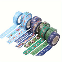 Christmas Pattern Washi Tape 10m Long - Bullet Journal DIY Crafts Decoration