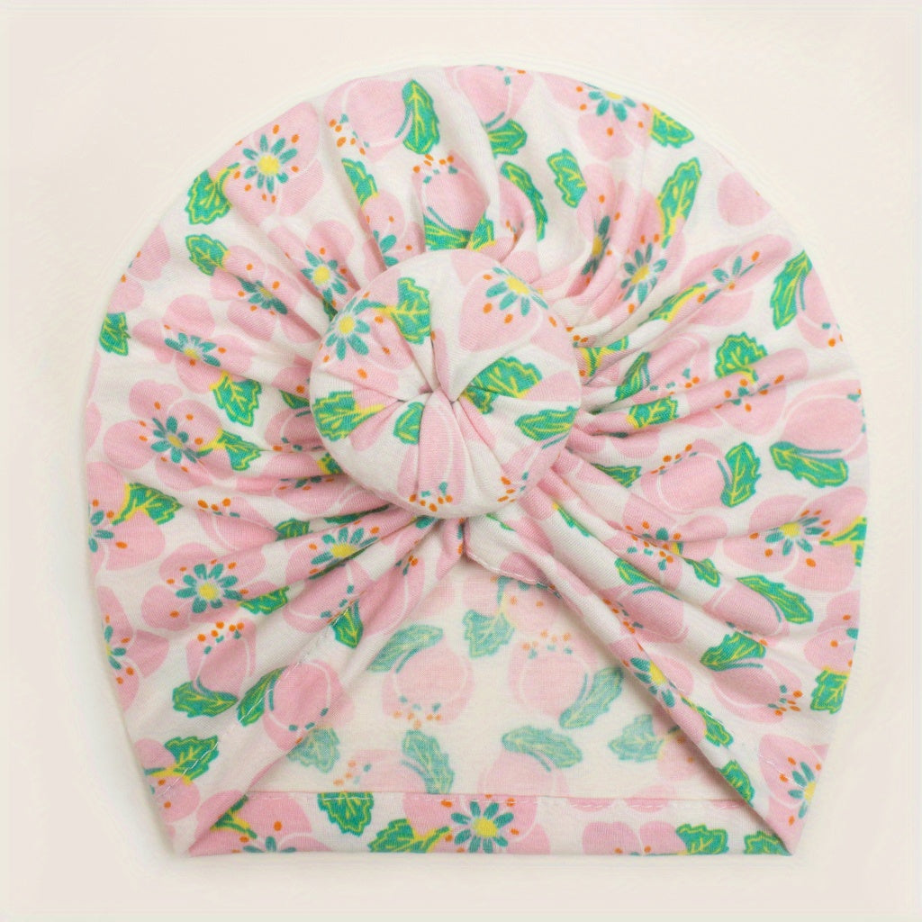 Girls' Donut Printed Pullover Hat for Autumn/Winter