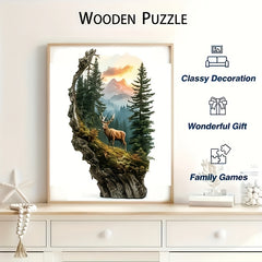 Forest Deer Puzzle 1000 Pieces Expert Level Wooden Jigsaw