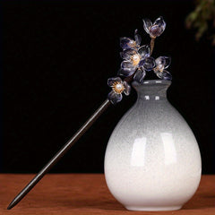 Vintage Sandalwood Flower Hairpin Wooden Hair Accessory