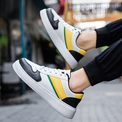 Men's Lace Up Skate Sneakers Anti-Skid Comfort Casual Shoes