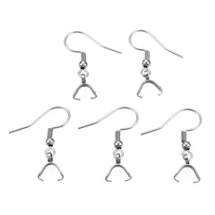 10pcs Stainless Steel Ear Hooks for DIY Earrings Making