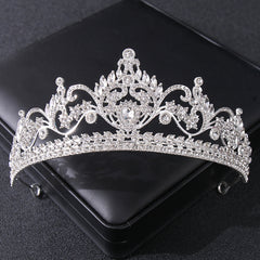 Golden Floral Wedding Bridal Crown Tiara