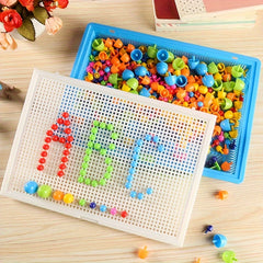 DIY Mushroom Nail Puzzle Educational Toy 296pcs 592pcs