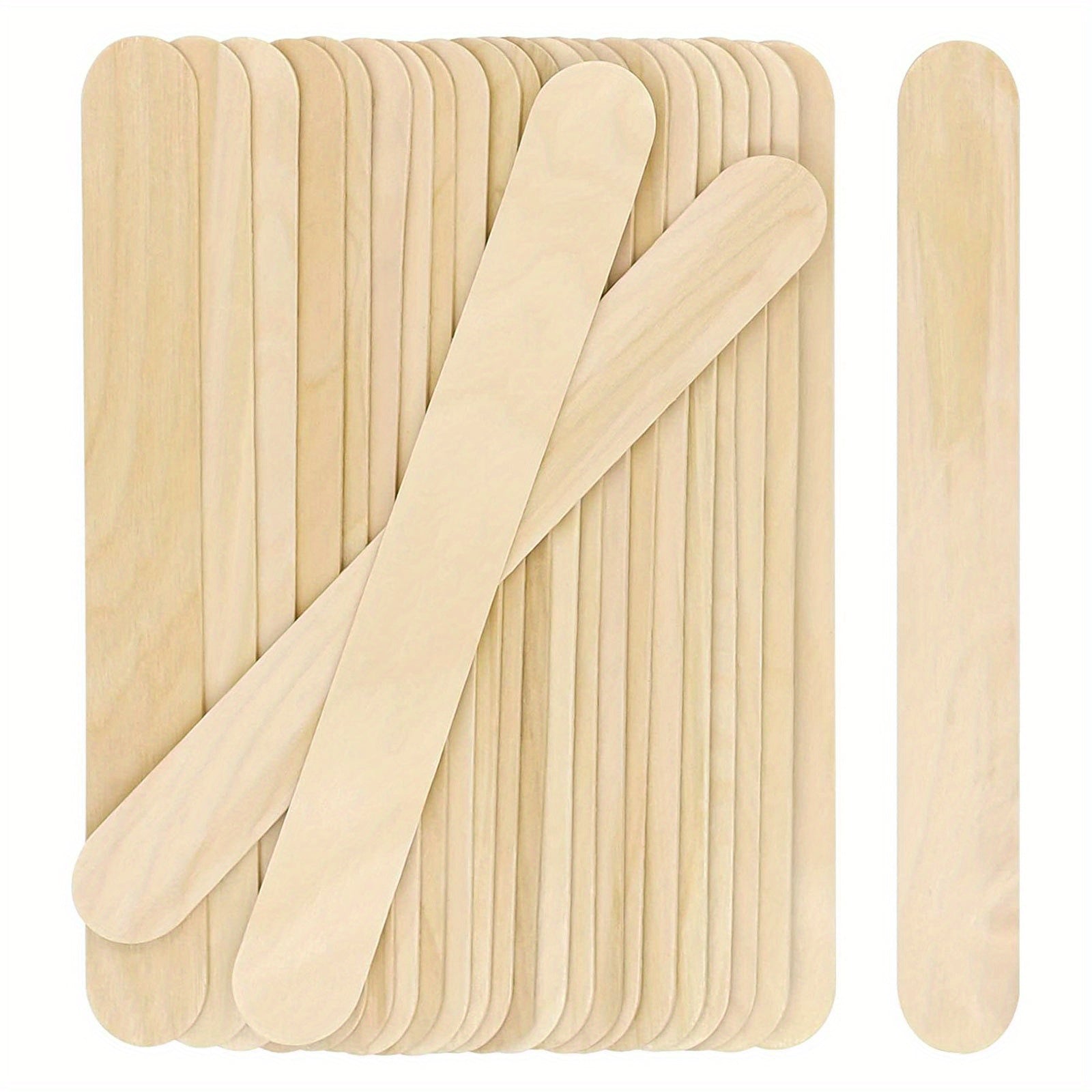 100pcs Jumbo Wooden Craft Sticks 15 24cm, Ice Pop Sticks for DIY