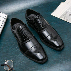 Men's Lace Up Dress Shoes Breathable Smart Casual Walking Shoes