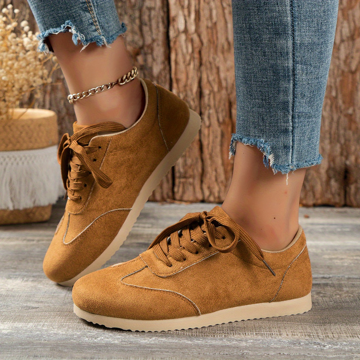 Comfortable Lace Up Outdoor Sneakers Women's Shoes