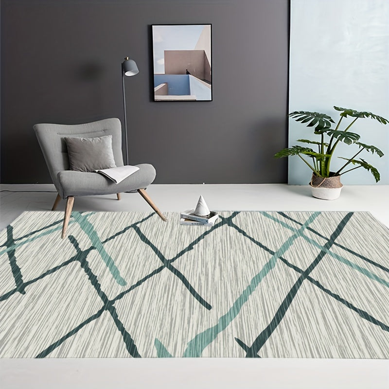Green Large Carpet Modern Area Rug For Living Room