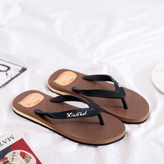 Men's 'Xiaohei' Print Flip Flops Anti skid Slippers