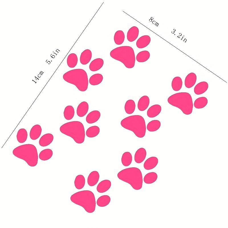 Cat Paw Print Sticker Boat Decal Dog Footprint Car Sticker