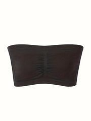 4pcs Strapless Bandeau Bras Comfy & Soft Stretch Everyday Bra Women's