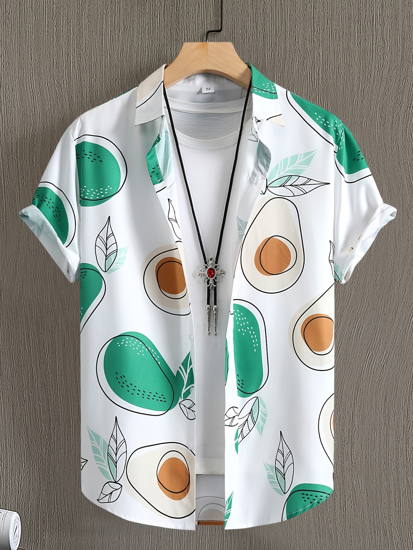 Flamingo Pattern Casual Short Sleeve Hawaiian Shirt for Summer Vacation