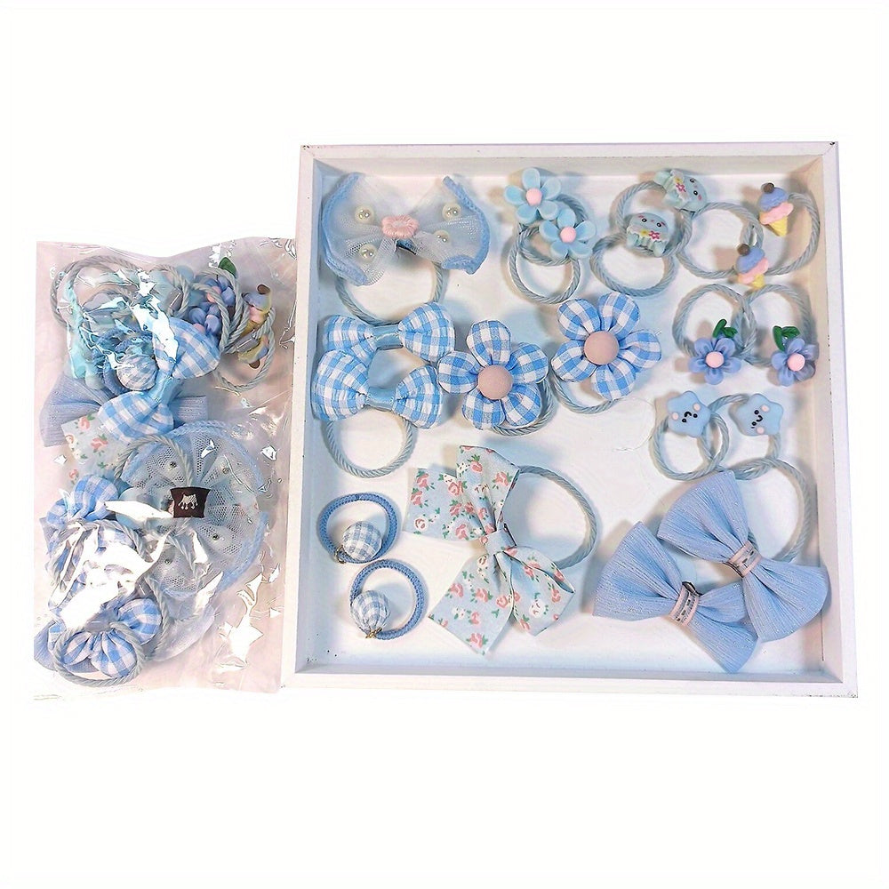 20pcs Cartoon Hair Ties: Ideal Holiday Gift for Girls