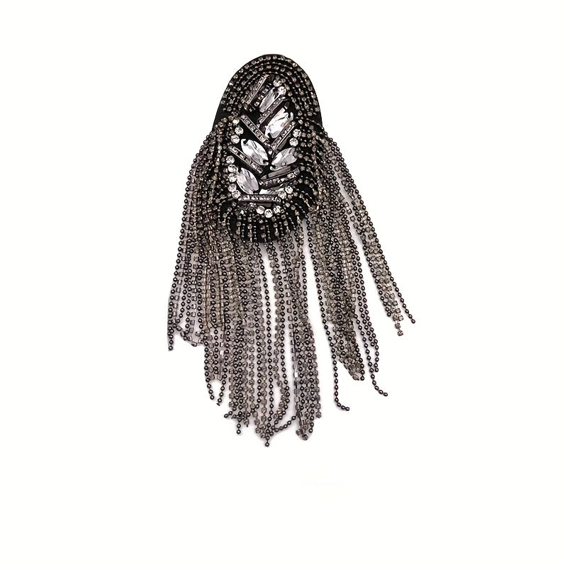 Glass Tassel Epaulettes for Men's Suits